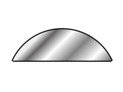 Lima Mezza Tonda Affilata N. 1566, 150mm G00, Vallorbe - Immagine Standard - 4