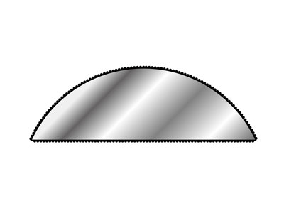 Lima Conica Semitonda N. 1566, 150mm G1, Vallorbe - Immagine Standard - 4