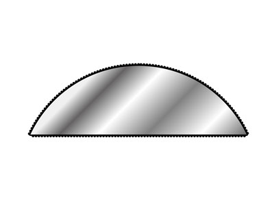 Lima Conica Semitonda N. 1566, 150mm G2, Vallorbe - Immagine Standard - 4