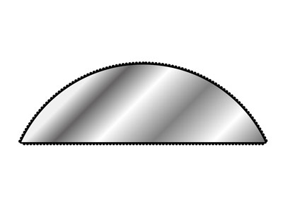 Lima Mezza Tonda N. 1560, 150 MM G4, Vallorbe - Immagine Standard - 4