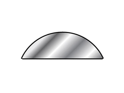 Lima Semitonda, 200 Mm, Grana Leggera - Immagine Standard - 2