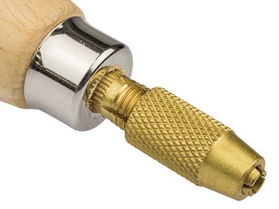 Manico Per Lima Ad Ago In Legno, Diametro 25 Mm, Lunghezza 110 MM - Immagine Standard - 2