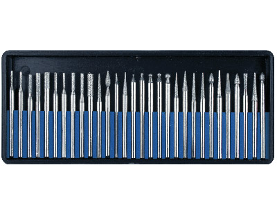 Set Di 30 Frese Diamantate, Medie