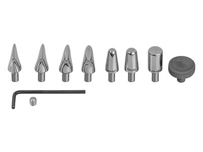 Set Di Martelli Deluxe Con 7 Punte In Metallo E Supporto, Fretz - Immagine Standard - 6