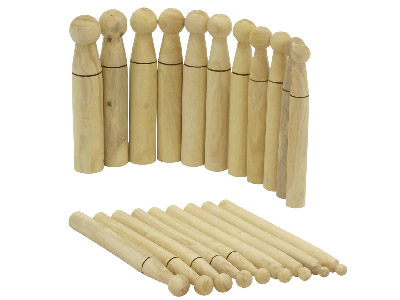 Set Di 20 Punch Per Imbutitura Classici Da 6 A 25 Mm, Bosso - Immagine Standard - 2