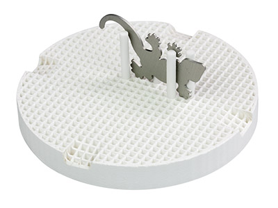 Set Di 2 Piastre Rotonde In Ceramica A Nido D'ape, Diametro 76 MM - Immagine Standard - 2