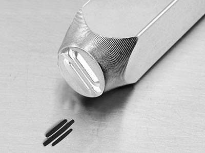Impressart Texturing Punch, Motivo A Strisce Diagonali, 6 MM - Immagine Standard - 1