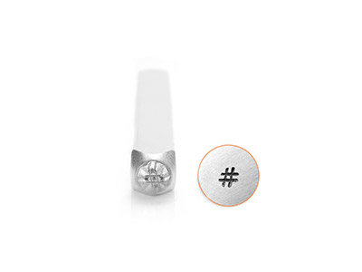 Punzone Con Motivo Hashtag Impressart, 3 mm - Immagine Standard - 1