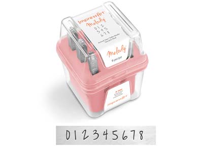 Set Di Punzoni Per Numeri Melody Impressart, 3 MM - Immagine Standard - 2