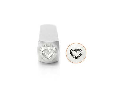 Impressart Heart Rope Design Stamp 6mm