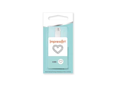 Impressart Heart Rope Design Stamp 6mm - Immagine Standard - 2