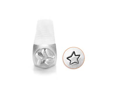 Impressart Fun Star Design Stamp 6mm