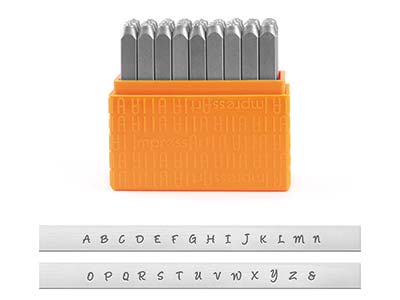 Impressart Basic Bridgette Letter Stamp Set Uppercase 3mm - Immagine Standard - 1