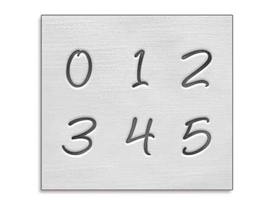 Impressart Basic Bridgette Number Stamp Set 3mm - Immagine Standard - 2