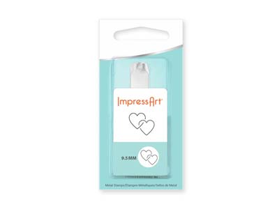 Punzone Con Motivo Cuori Intrecciati Impressart, 9,5 MM - Immagine Standard - 2