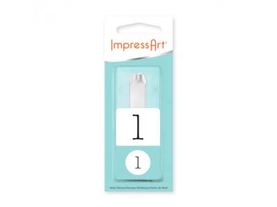 Impressart Typewriter '1' Number Stamp 10mm - Immagine Standard - 1