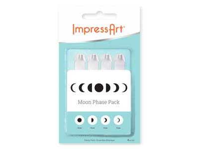 Impressart Signature Moon Phase Design Stamp 4mm Pk 4