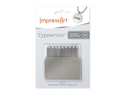 Set Di Punzoni Typewriter Per Lettere Maiuscole Base Impressart, 3 mm - Immagine Standard - 3