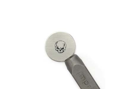 Impressart Signature Angry Skull Design Stamp 6mm - Immagine Standard - 1