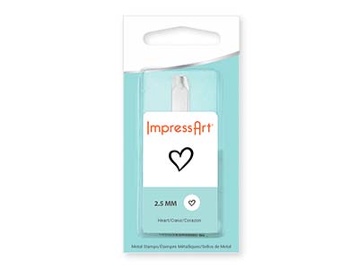 Punzone A Forma Di Cuore Impressart Signature, 2,5 mm - Immagine Standard - 2