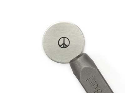 Impressart Signature Peace Sign Design Stamp 3mm - Immagine Standard - 1