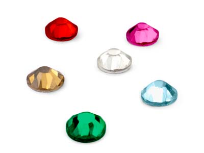 Cristalli A Fondo Piatto Impressart, Misti 1,8 Mm, 2,5 Mm, 4 Mm, 432 Pezzi, 144 Ogni Colore