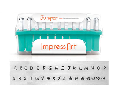Set Di Punzoni Per Lettere Maiuscole Juniper Impressart, 3 MM - Immagine Standard - 1