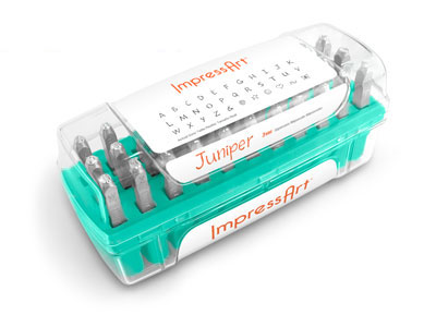 Punzoni Impressart, Juniper Alphabet Maiuscolo, 3 MM - Immagine Standard - 2