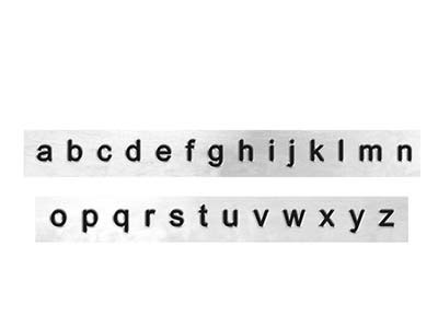 Punzoni Impressart, Lettere Minuscole Eco, 2,5 MM - Immagine Standard - 2