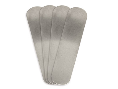 Pezzo Grezzo In Alluminio, Per Bracciale 38x 150 Mm, Impressart, Confezione Da 4 - Immagine Standard - 2