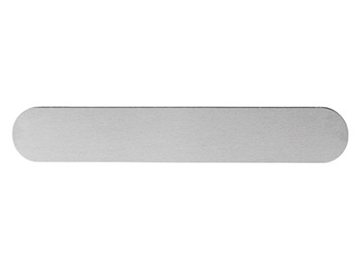 Confezione Da 5 Bracciali Rigidi Semilavorati Impressart, 25,4 MM X 15 Cm, Alluminio - Immagine Standard - 1