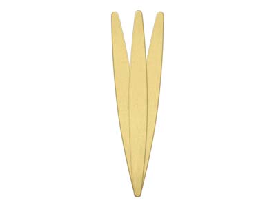 Semilavorato In Ottone, Per Bracciale Conico, 16 X 150 Mm, Impressart,confezione Da 3 - Immagine Standard - 2