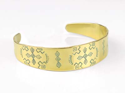 Semilavorato In Ottone, Per Bracciale Conico, 16 X 150 Mm, Impressart,confezione Da 3 - Immagine Standard - 4