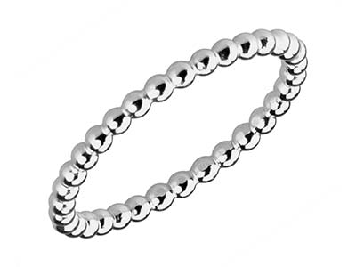 Anello Perlato Da 2 Mm, Argento 925, Taglia 55 - Immagine Standard - 2