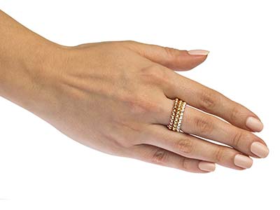 Anello Perlato Con Sfera Da 3 Mm, Argento 925, Dito 58 - Immagine Standard - 5