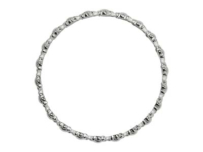 Anello Con Motivo Floreale Di Fantasia 3 Mm, Argento 925, Dito 55 - Immagine Standard - 2