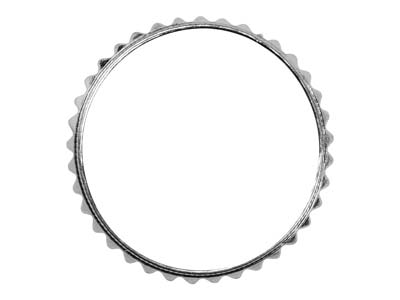 Anello Con Motivo Piramidale 3 Mm, Argento 925, Dito 50 - Immagine Standard - 2
