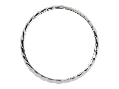 St Sil Rope Twist Ring 3mm Size K - Immagine Standard - 2