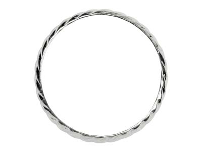 Anello Con Motivo A Spirale 3 Mm, Argento 925, Dito 50 - Immagine Standard - 2