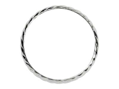 St Sil Rope Twist Ring 3mm Size M - Immagine Standard - 2