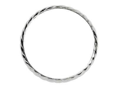 St Sil Rope Twist Ring 3mm Size O - Immagine Standard - 2