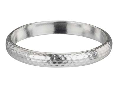 St Sil Hammered Ring 3mm Size M - Immagine Standard - 1