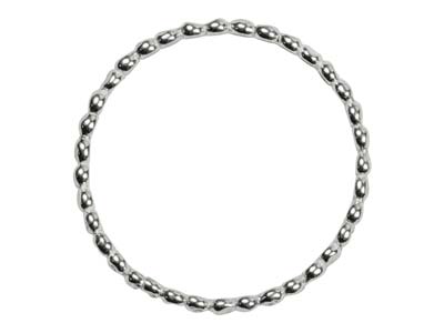 St Sil Flat Beaded Ring 1.5mm Size O - Immagine Standard - 2