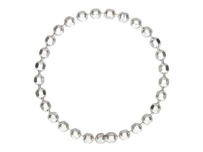 St Sil Bead Chain Ring 1.5mm Size J/k - Immagine Standard - 1