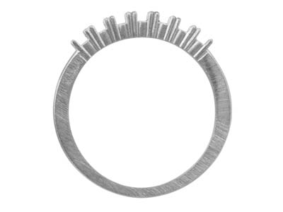 Fede Nuziale Per 7 Pietre Da 2,5 Mm, Argento 925, Dito 5556 925