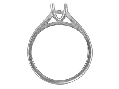Solitario 4 Griffe Per Pietra 4,5mm, Argento 925, Dito 52/54 Argento 925 - Immagine Standard - 2