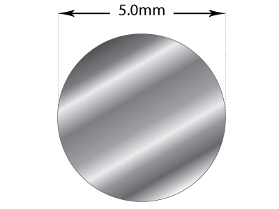 Bacchetta Dura, 5 X 600 Mm, Argento925, 100% Argento Riciclato - Immagine Standard - 2