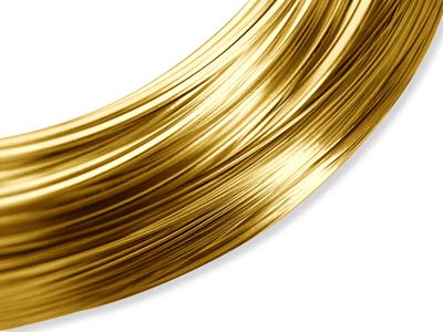 Filo A Sezione Tonda, 0,3 Mm, Semiduro, Oro Pieno - Immagine Standard - 1