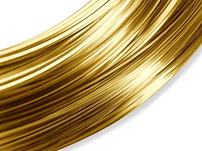 Filo A Sezione Tonda, 0,5 Mm, Semiduro, Oro Pieno - Immagine Standard - 1