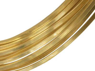 Filo Metallico A Sezione Quadrata Df Molto Morbido, 2 Mm, Oro Giallo Da 9 Kt, 100% Oro Riciclato - Immagine Standard - 1